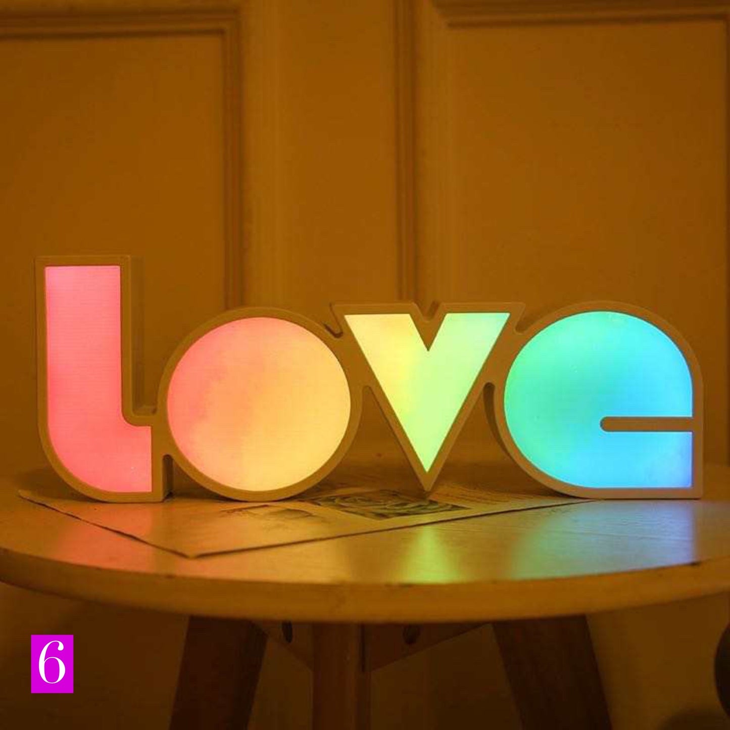 Trendy Colorful Love sign