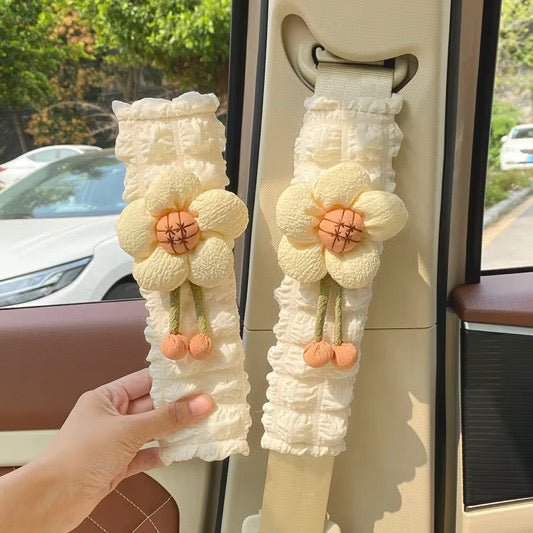 Flower SeatBelt Cover