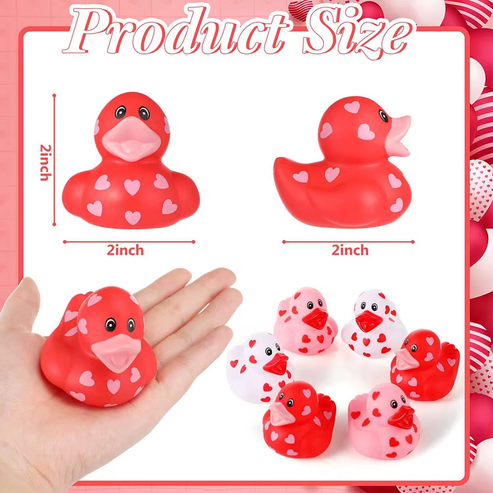Valentine 4 Piece Rubber Duck Set