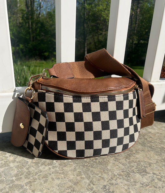 Check This Checkered Crossbody