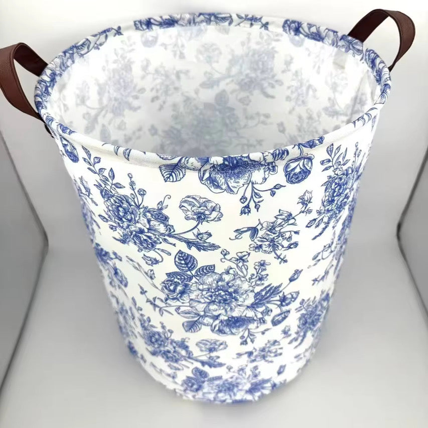 Blue Floral Basket