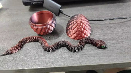 OPEN Lil’ Slither The 3D Printed Snake And Egg