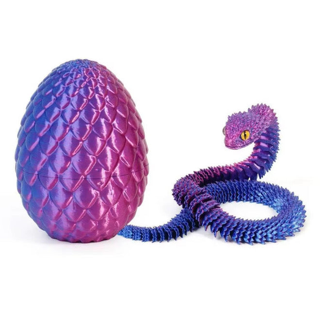 OPEN Lil’ Slither The 3D Printed Snake And Egg