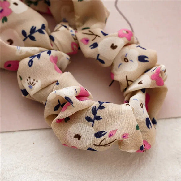 Set of 5 Floral Hair Scarves