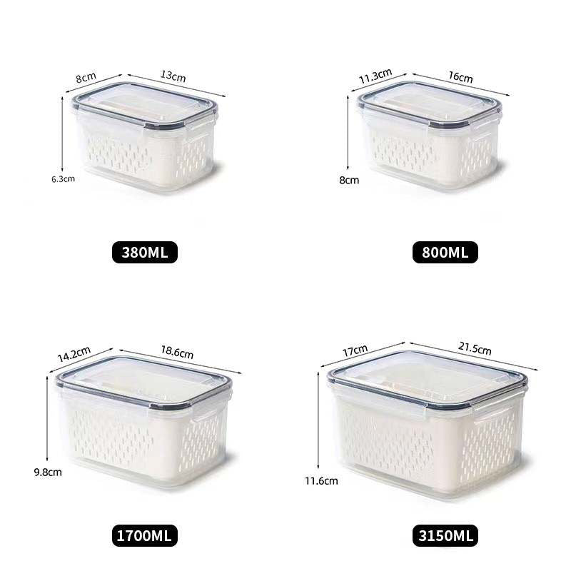 4 Piece Fruit Storage Containers