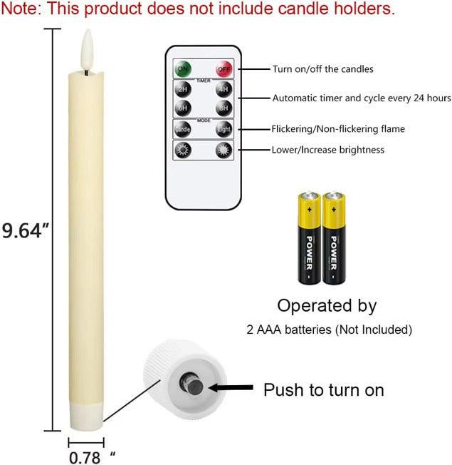 Timeless Flame Flameless Candle Sticks
