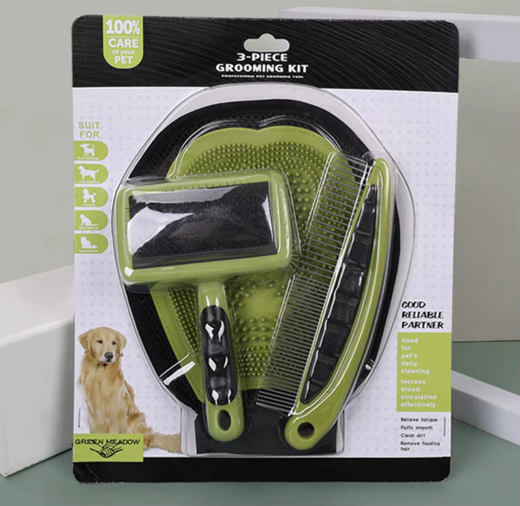 3 Piece Pet Groom Set