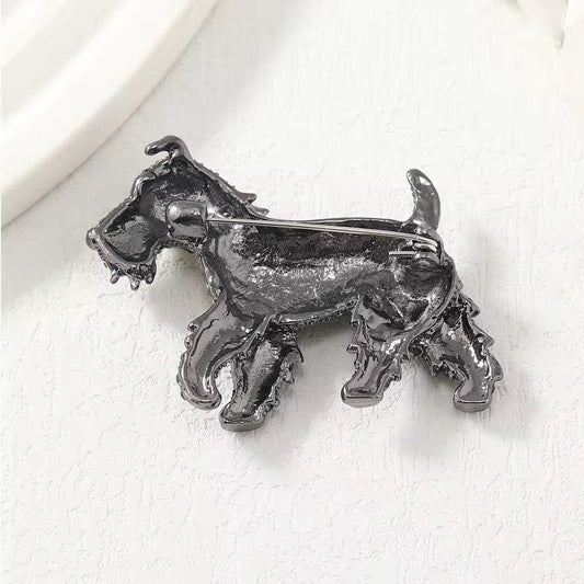 Terrier Dog Brooch