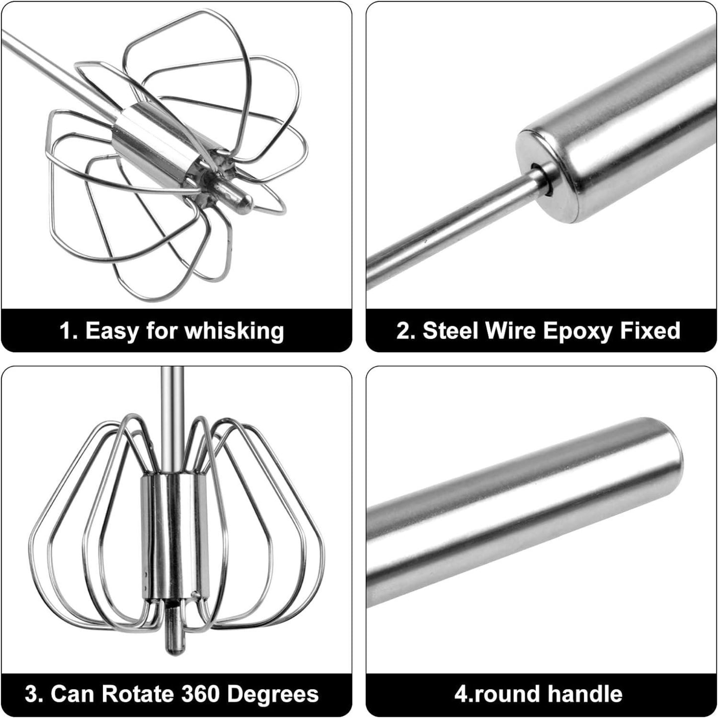 Stainless Steel Long Handled Whisk