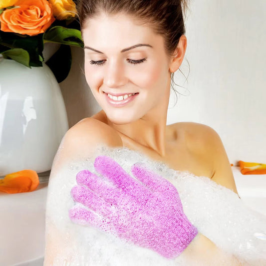 Set Of 5 Exfoliating Bath Gloves