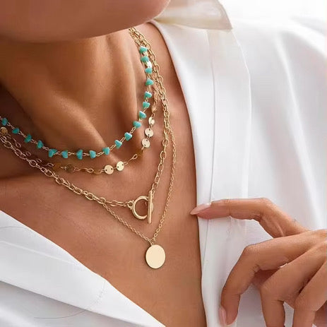 The Wander Coin Layering Necklace Set