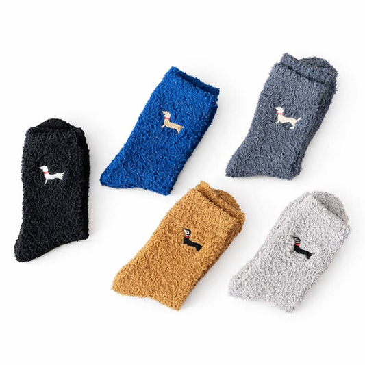 Warm & Weenie Fuzzy Socks