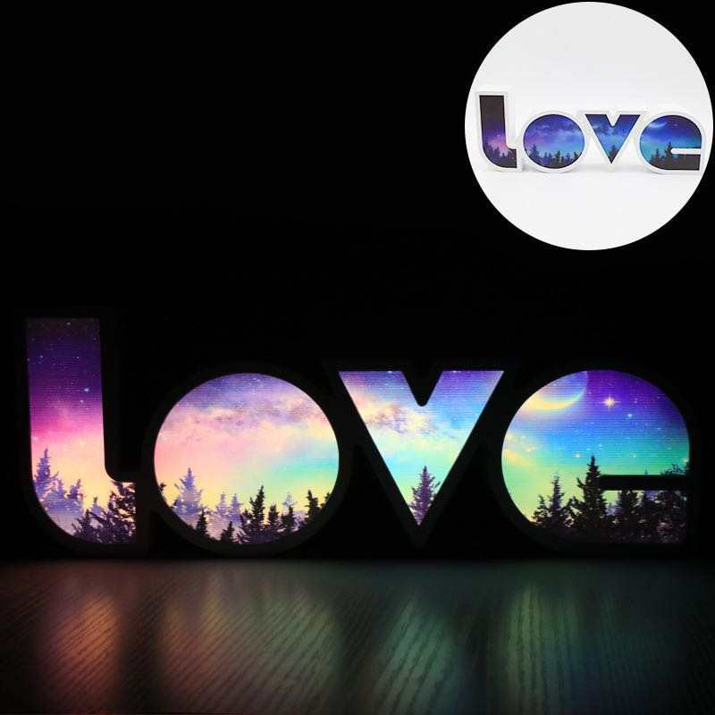 Trendy Colorful Love sign