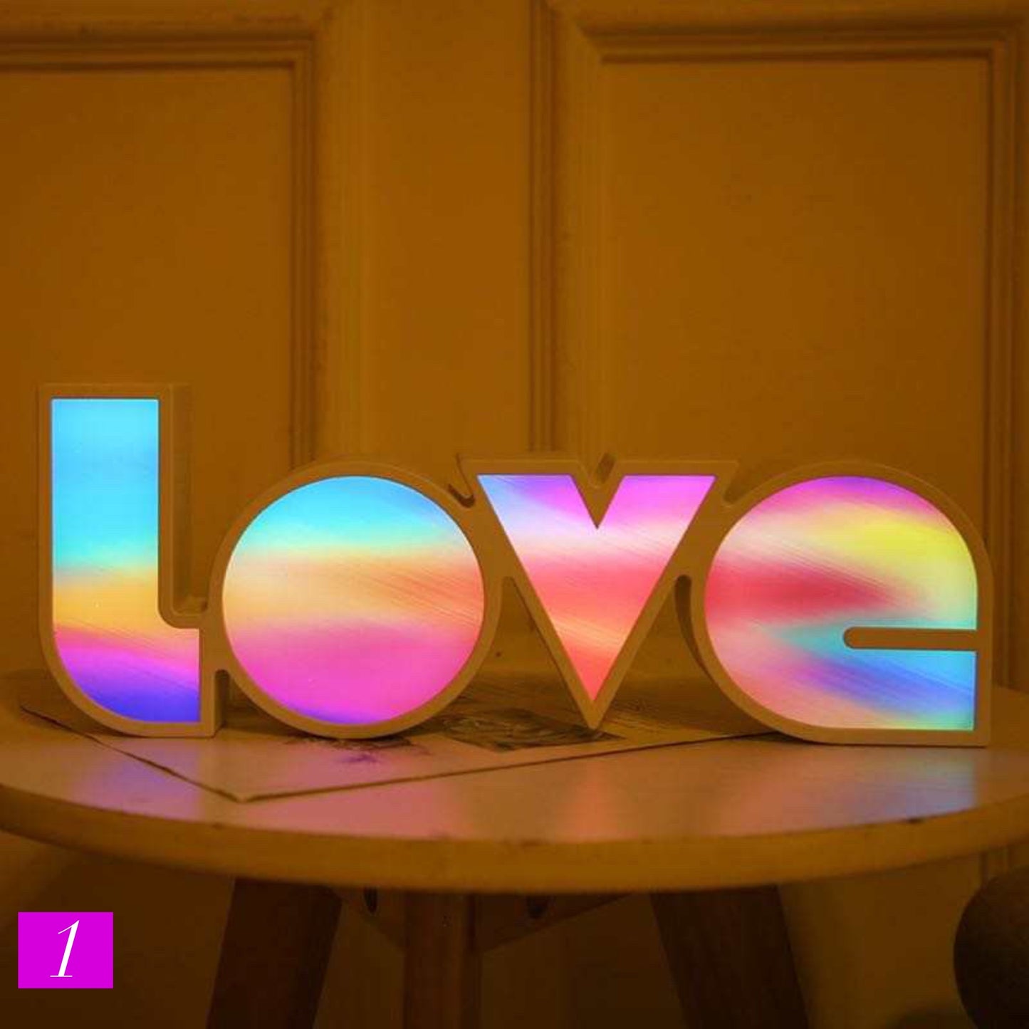 Trendy Colorful Love sign