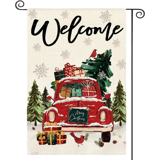 MORE Festive Christmas Themed Garden Flags