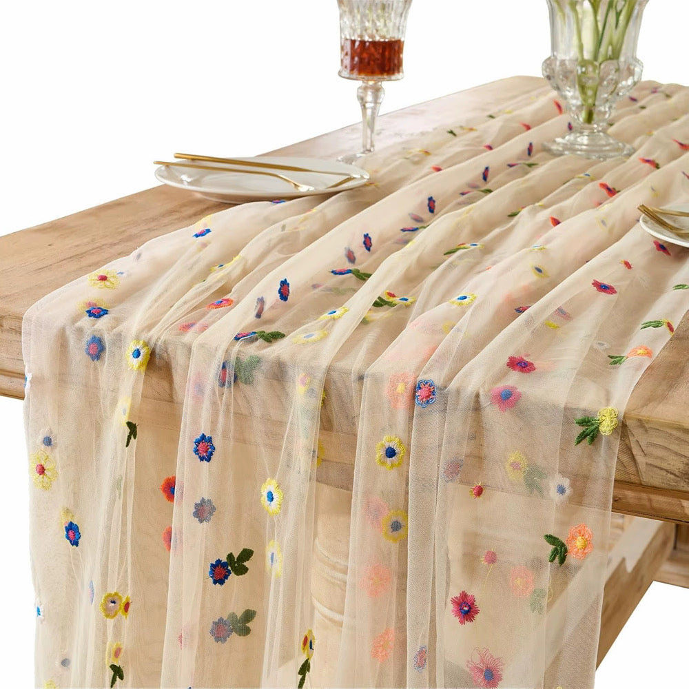 Pretty Floral Table Runner