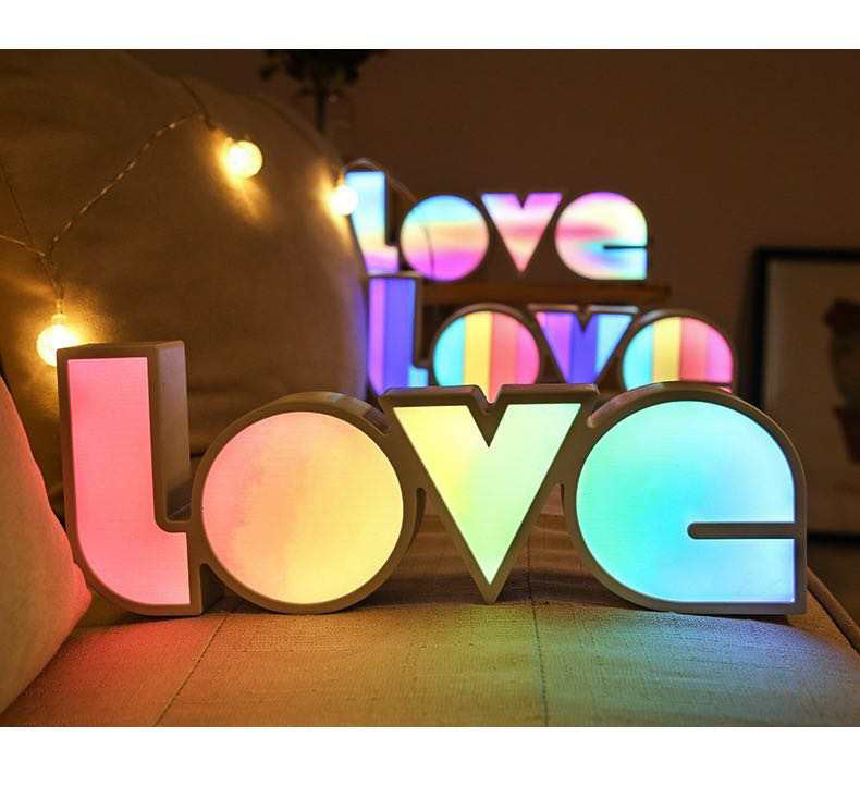 Trendy Colorful Love sign