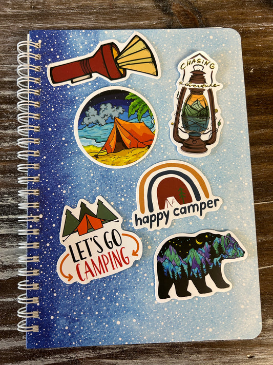 Camping 50 Piece Vinyl Stickers