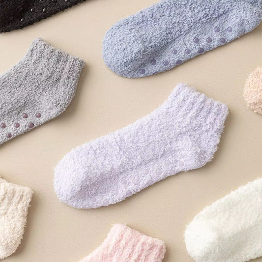 8 Piece Non Slip Fuzzy Socks