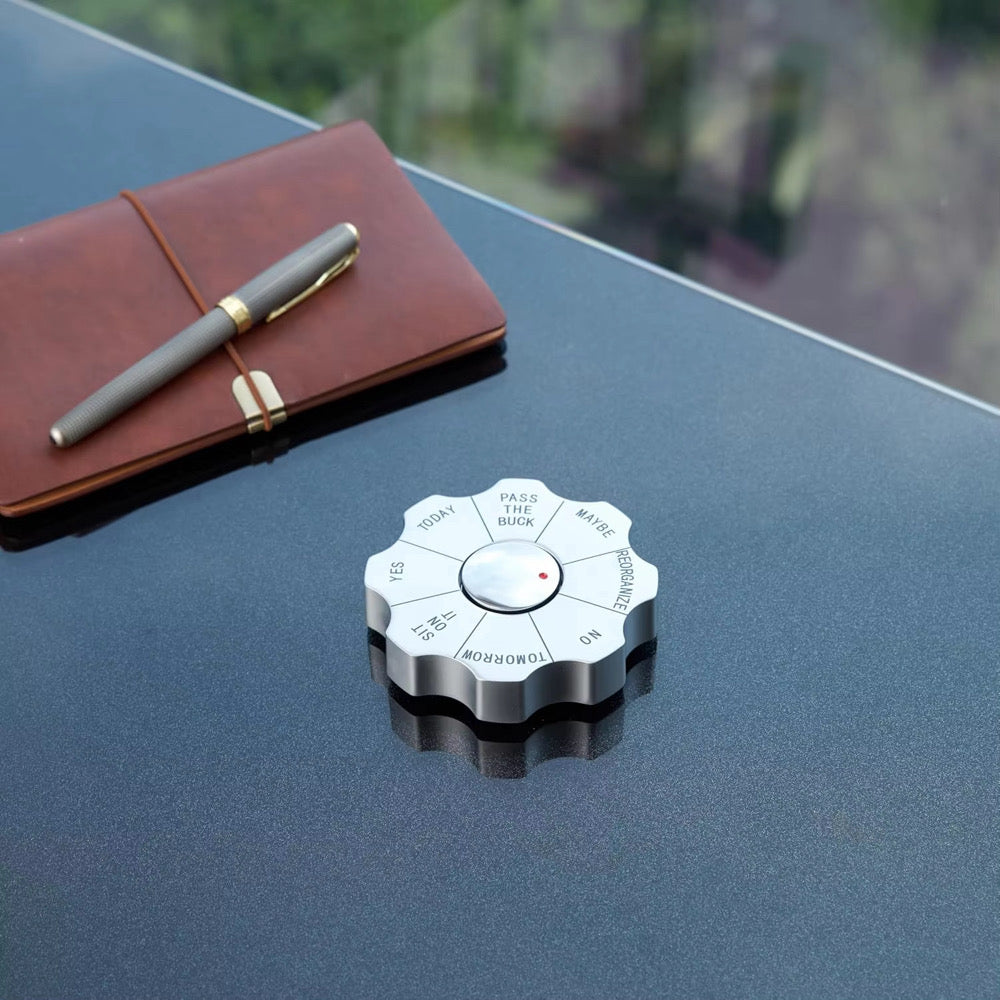 Rotating Decision Maker Paper Weight