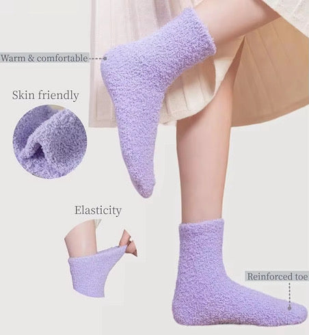 Fuzzy And Fab Set of 6 Socks