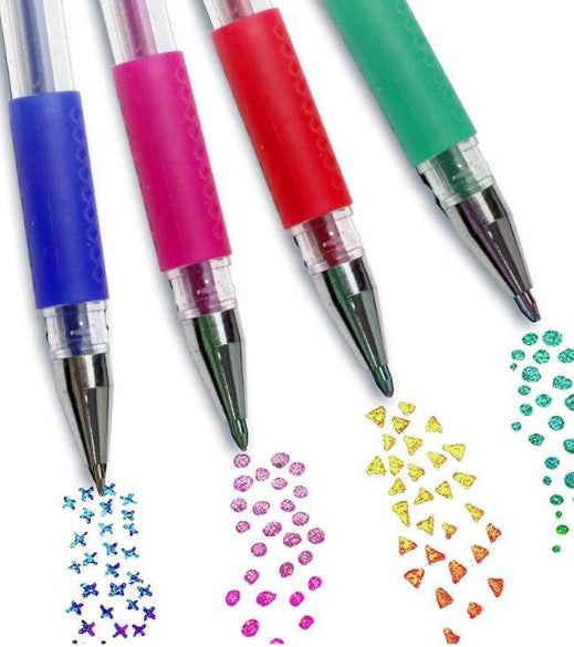 The ULTIMATE 60 Glitter Pens Notebook and Refil Set