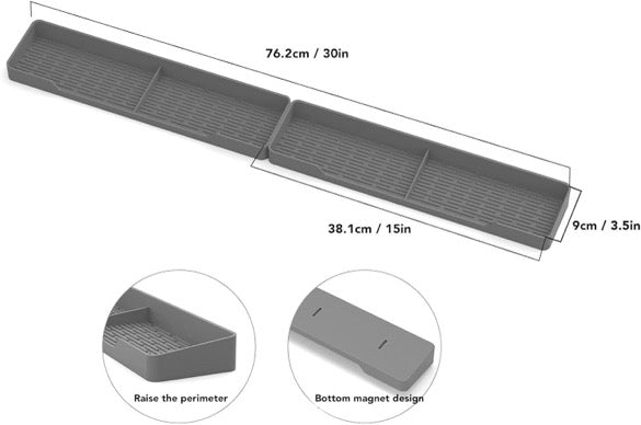 2 Piece Magnetic Shelf For Oven