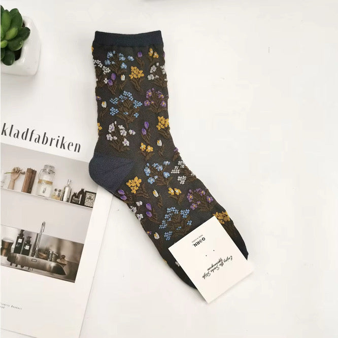Secret Garden Sheer Socks