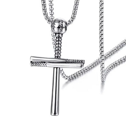 Baseball Cross Necklace