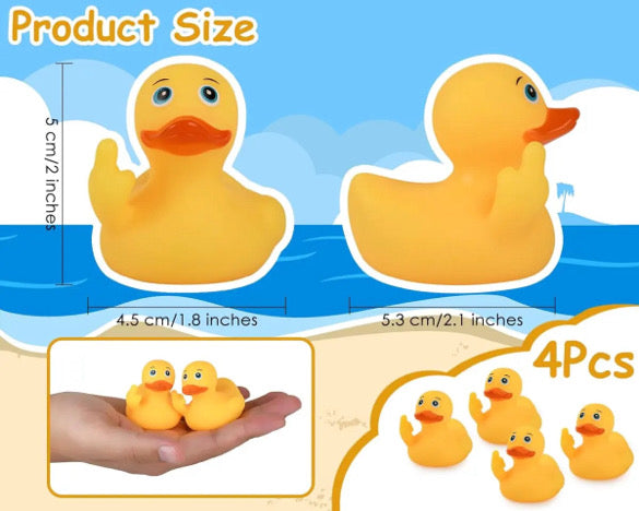 4 Piece Rubber FU Duckies