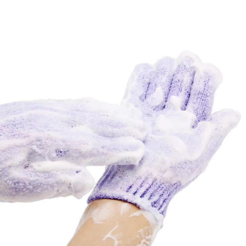 Set Of 5 Exfoliating Bath Gloves