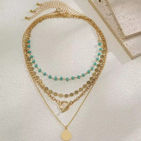 The Wander Coin Layering Necklace Set