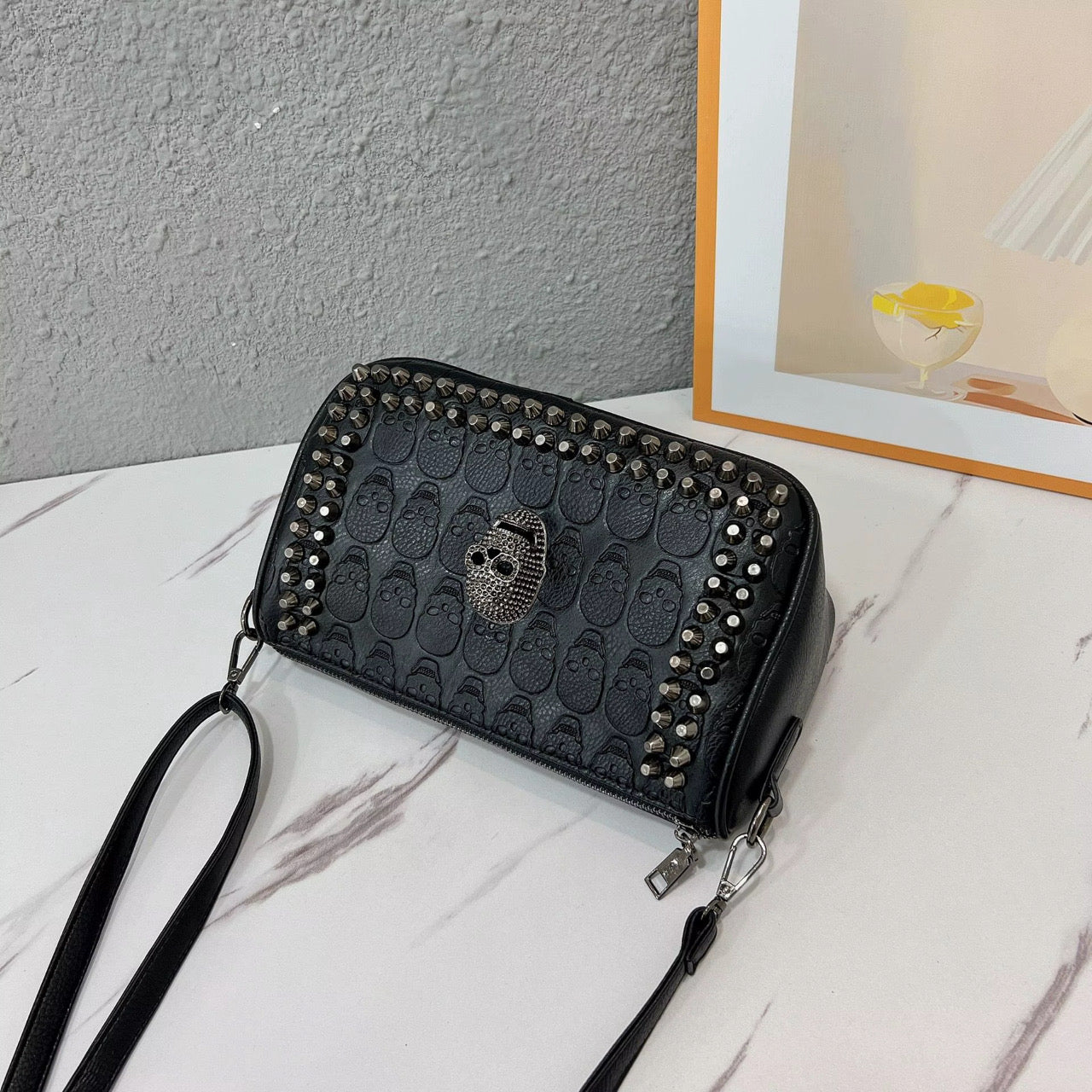 Skull Stud Crossbody