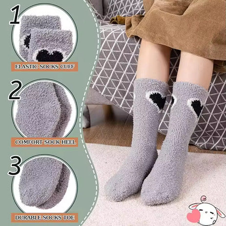 Fluffy Love Crew Sock Set