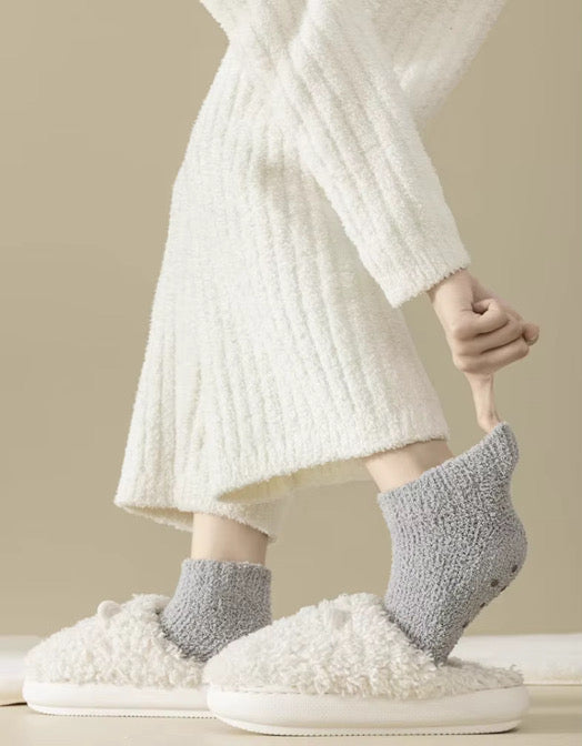 8 Piece Non Slip Fuzzy Socks