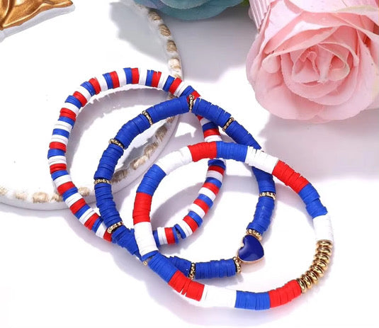 USA Stack Bracelet Set