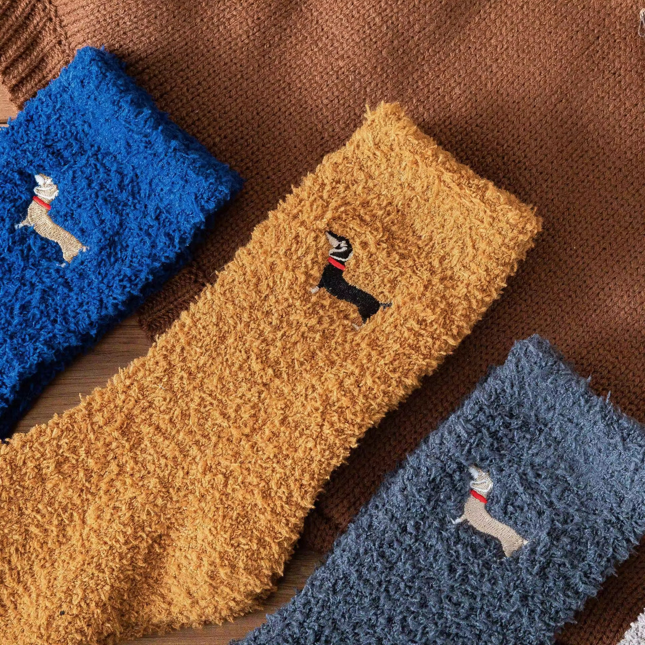 Warm & Weenie Fuzzy Socks