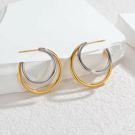 Mixed Metal Earrings