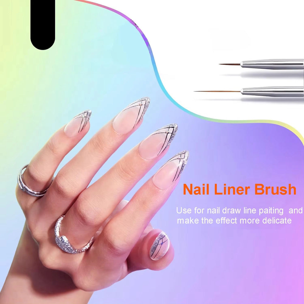 6 Piece Nail Art Brush Set