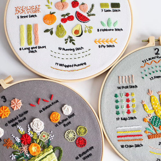 4 Pack Embroidery Kit