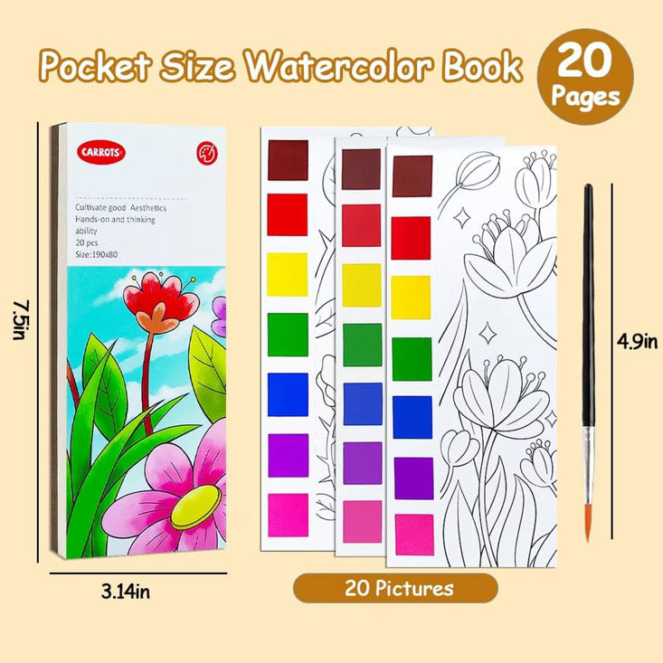 Watercolor Coloring book