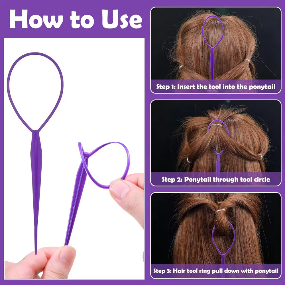 Rubber Hair Band Set & Tools