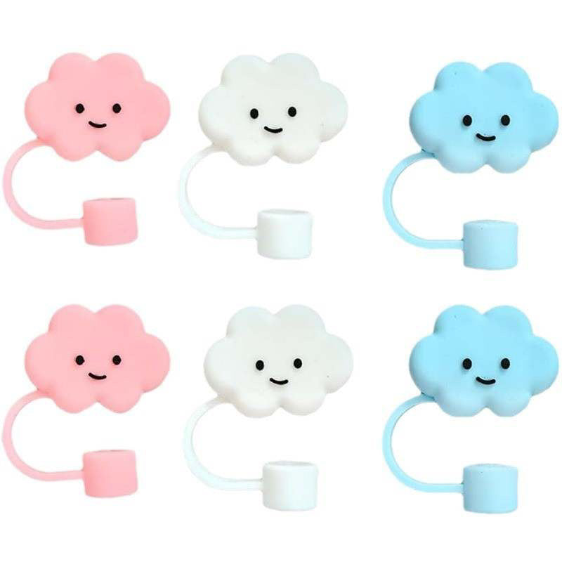 Cloud Straw Topper Set of 6