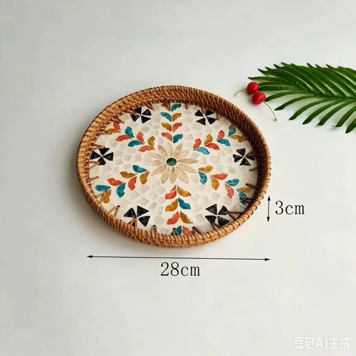 Nest And Nook Round 3 Piece Tray Set