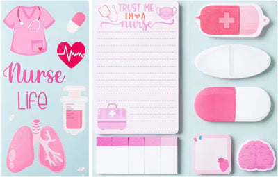 OPEN Fun Themed Sticky Notebook Set