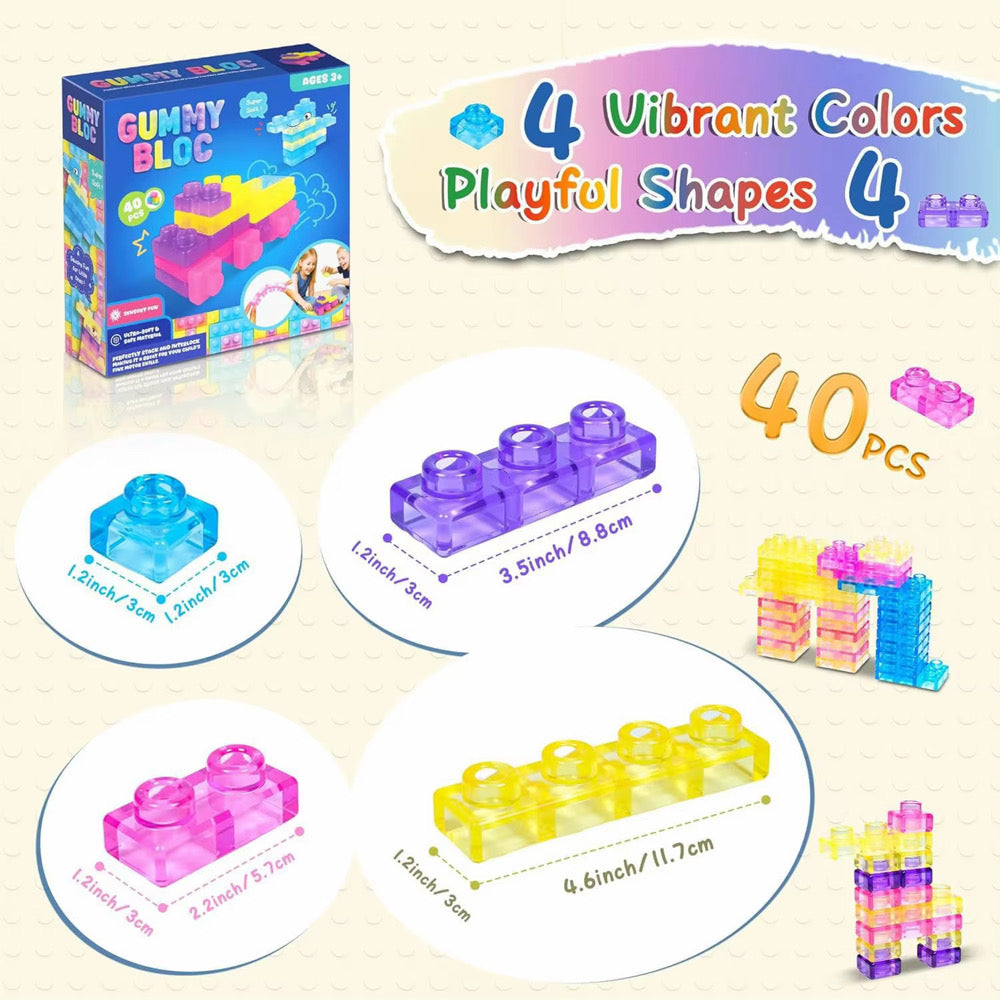 Trending 40 Piece Soft Building Block