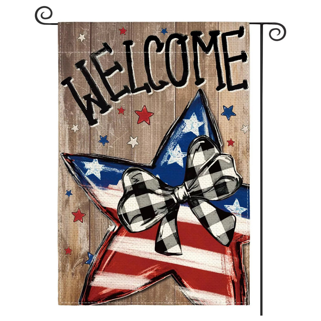 Patriotic Themed Garden Flags
