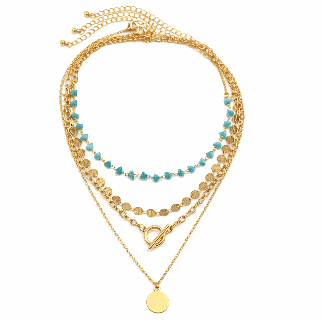 The Wander Coin Layering Necklace Set