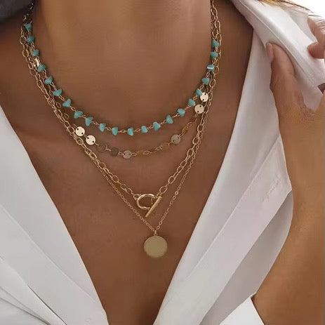 The Wander Coin Layering Necklace Set