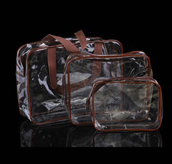 3 Piece Clear Bag Storage Solution